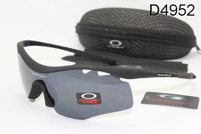 Oakley M Frame Occhiali Da Sole Shield Nero Telaio Grigio Lente