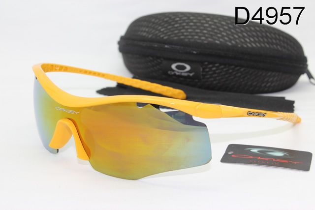 Oakley M Frame Occhiali Da Sole Shield Giallo Telaio Colorato Lente