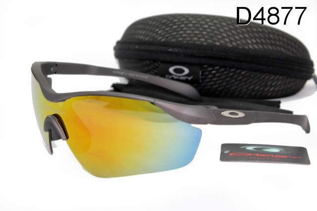 Oakley M Frame Occhiali Da Sole Shield Argento Grigio Telaio Giallo Blu Lente