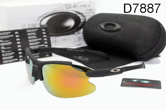 Oakley AAA Commit Occhiali Da Sole Nero Telaio Giallo Lente