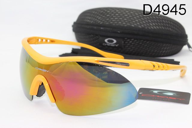 Oakley M Frame Occhiali Da Sole Shield Giallo Telaio Colorato Lente