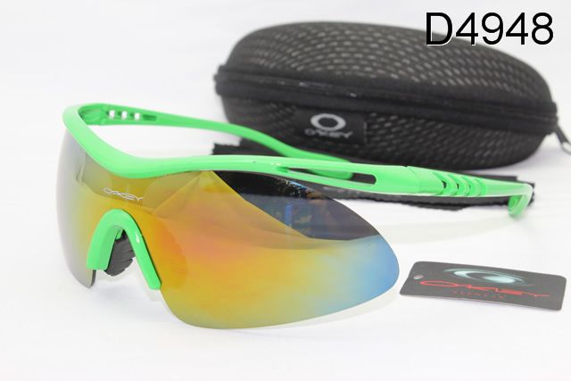 Oakley M Frame Occhiali Da Sole Shield Verde Telaio Colorato Lente