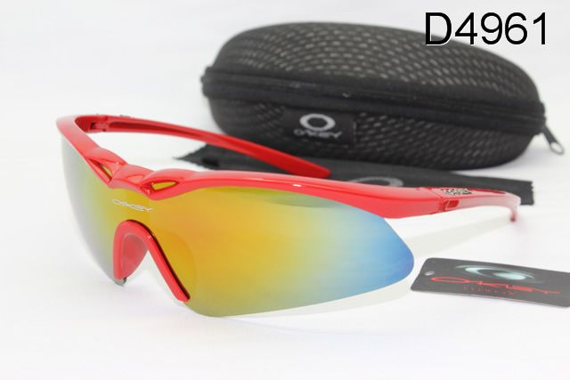 Oakley M Frame Occhiali Da Sole Shield Rosso Telaio Colorato Lente