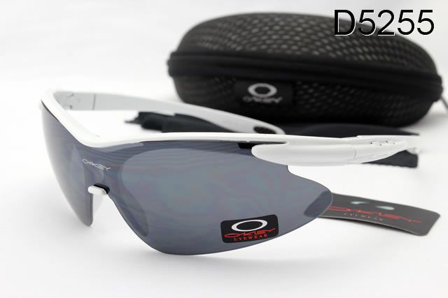 Oakley M Frame Occhiali Da Sole Shield Bianco Grigio