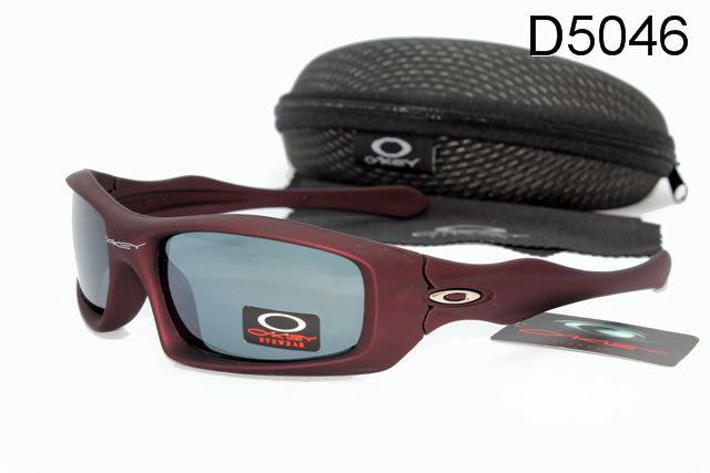 Oakley Monster Pup Occhiali Da Sole Scuro Rosso Telaio Grigio Lente