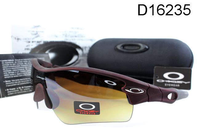 Oakley AAA Sport Shield Occhiali Da Sole Scuro Rosso Telaio