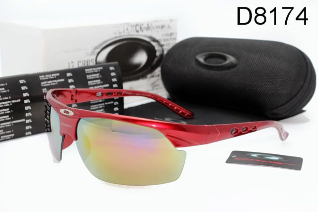 Oakley AAA Commit Occhiali Da Sole Rosso Telaio Colorato Lente