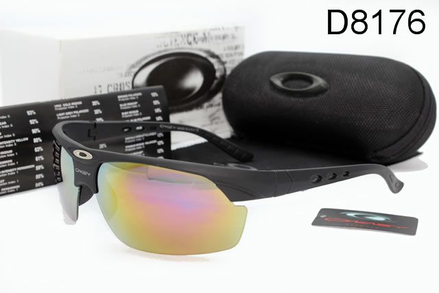 Oakley AAA Commit Occhiali Da Sole Nero Telaio Colorato Lente