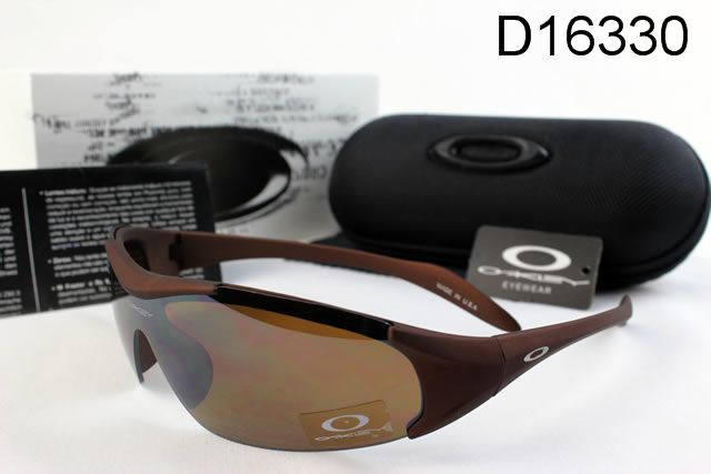 Oakley AAA Sport Shield Occhiali Da Sole Marrone Telaio Abbronzatura Lente