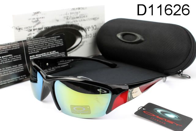 Oakley AAA Commit Occhiali Da Sole Nero Rosso Argento Telaio