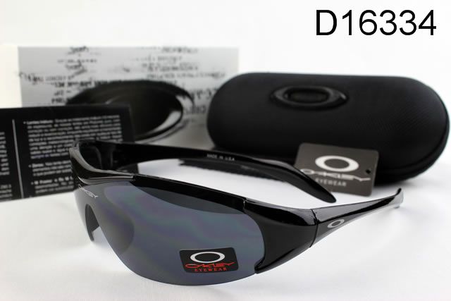 Oakley AAA Sport Shield Occhiali Da Sole Nero Telaio Grigio Lente