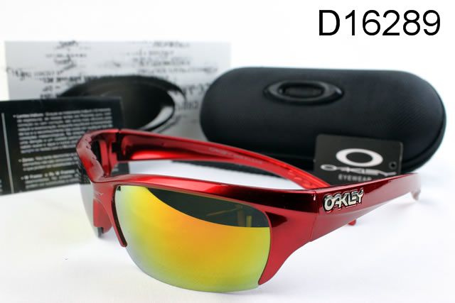 Oakley AAA Commit Occhiali Da Sole Rosso Telaio Giallo Lente