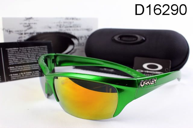 Oakley AAA Commit Occhiali Da Sole Verde Telaio Giallo Lente