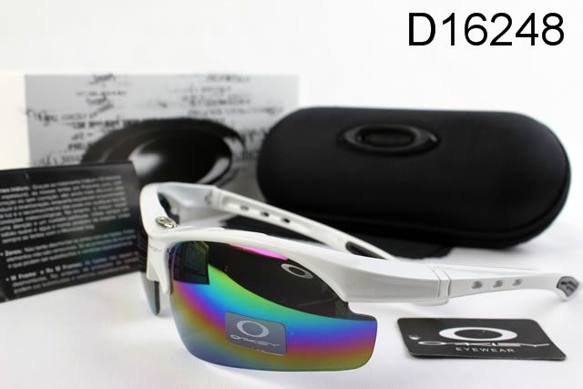 Oakley AAA Commit Occhiali Da Sole Bianco Telaio Colorato Lente