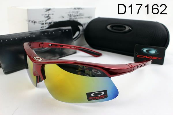 Oakley AAA Commit Occhiali Da Sole Rosso Telaio Giallo Blu Lente