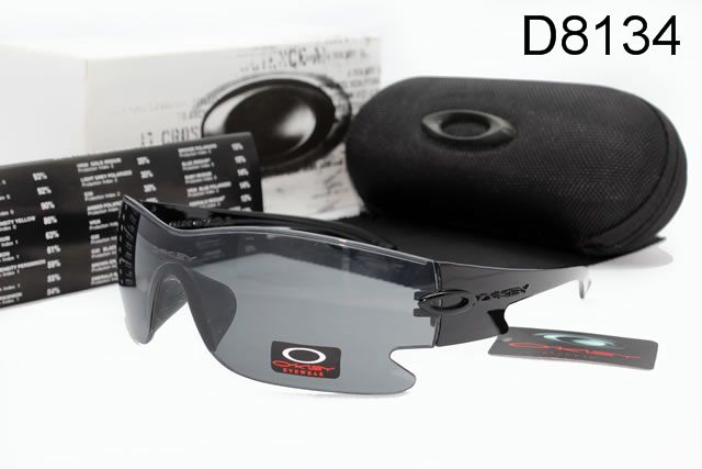 Oakley AAA Sport Shield Occhiali Da Sole Nero Telaio Grigio Lente