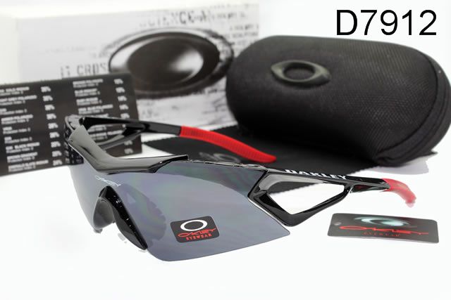 Oakley AAA Sport Shield Occhiali Da Sole Nero Rosso Grigio