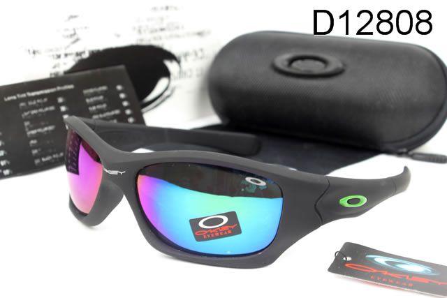 Oakley Pit Bull AAA Occhiali Da Sole Nero Telaio Colorato Lente