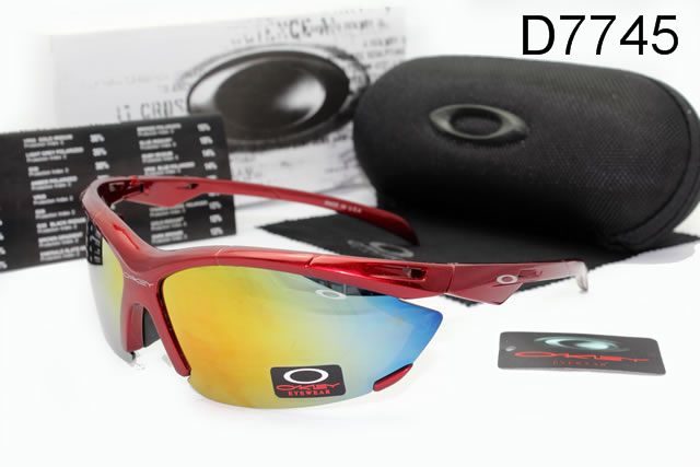 Oakley Double Lens AAA Occhiali Da Sole Rosso Telaio Colorato Lente