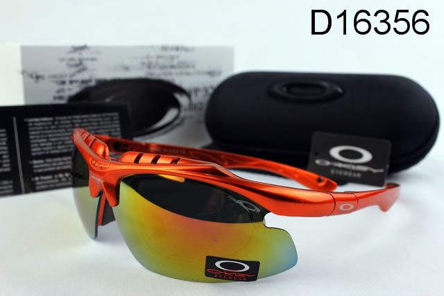 Oakley Double Lens AAA Occhiali Da Sole Arancione Rosso Telaio Colorato Lente