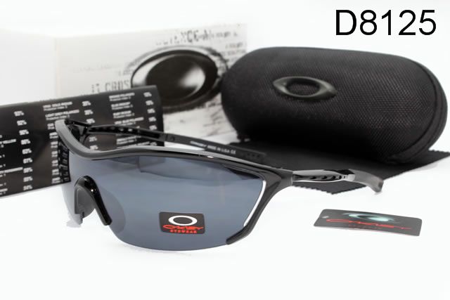 Oakley AAA Sport Shield Occhiali Da Sole Nero Telaio Profondità Grigio Lente