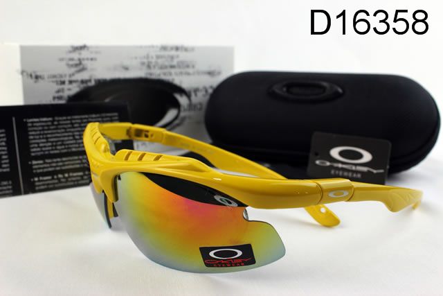 Oakley Double Lens AAA Occhiali Da Sole Giallo Telaio Colorato Lente