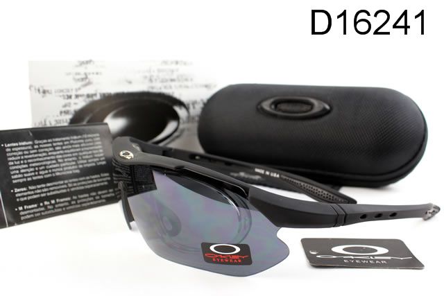 Oakley Double Lens AAA Occhiali Da Sole Shield Nero Telaio