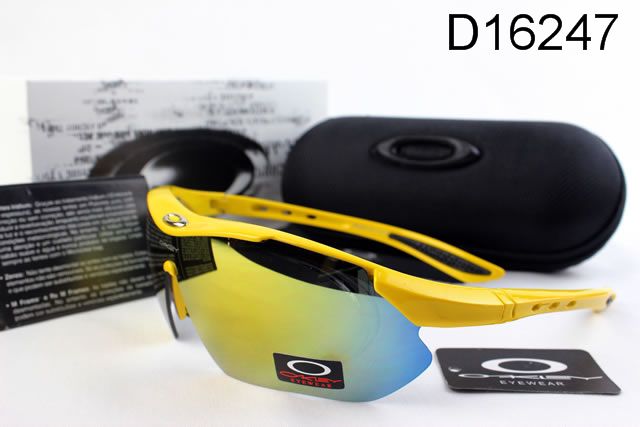 Oakley Double Lens AAA Occhiali Da Sole Shield Giallo Blu