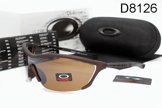 Oakley AAA Sport Shield Occhiali Da Sole Marrone Telaio Abbronzatura Lente