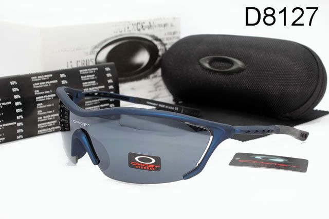 Oakley AAA Sport Shield Occhiali Da Sole Blu Telaio Grigio Lente