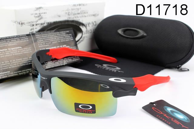 Oakley Fast Jacket AAA Occhiali Da Sole Nero Rosso Telaio Giallo Lente