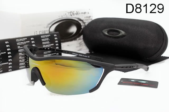 Oakley AAA Sport Shield Occhiali Da Sole Nero Telaio Giallo Blu Lente