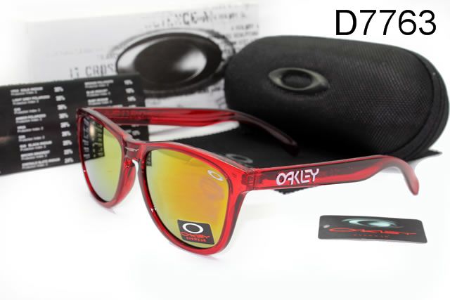 Oakley Frogskins AAA Occhiali Da Sole Rosso Telaio Giallo Lente