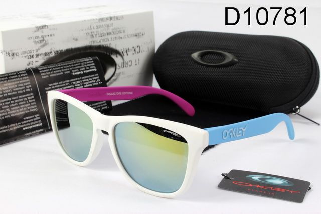 Oakley Frogskins AAA Occhiali Da Sole Blu Bianco Viola