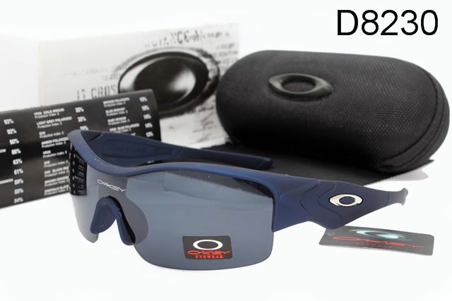 Oakley Half Straight Jackets AAA Occhiali Da Sole Blu Telaio Grigio Lente