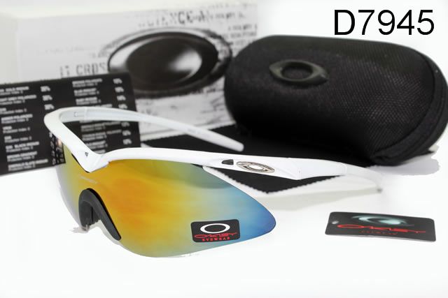 Oakley M Frame AAA Occhiali Da Sole Bianco Telaio Giallo Blu Lente