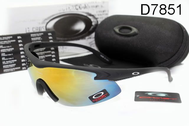 Oakley M Frame AAA Occhiali Da Sole Nero Telaio Giallo Blu Lente