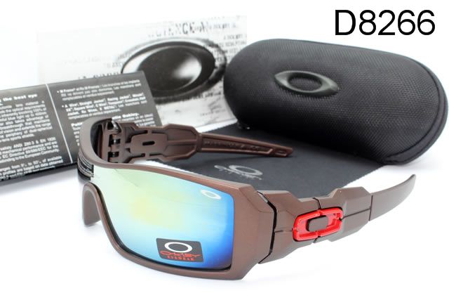 Oakley Oil Rig AAA Occhiali Da Sole Marrone Telaio Blu Lente