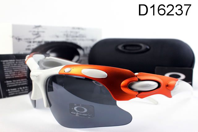 Oakley Plate AAA Occhiali Da Sole Bianco Arancione Grigio