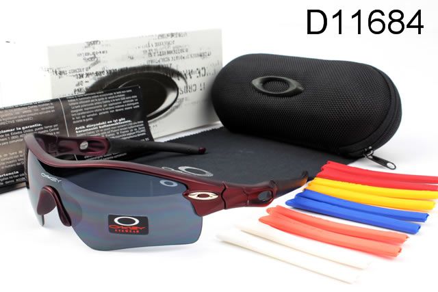 Oakley Radar Path AAA Occhiali Da Sole Scuro Rosso Telaio Grigio Lente