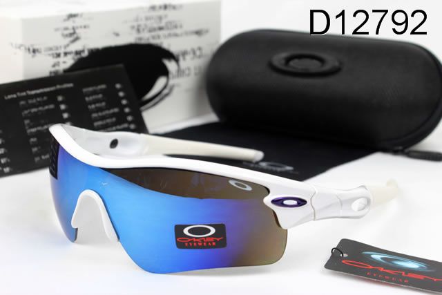 Oakley Radar Path AAA Occhiali Da Sole Bianco Telaio Blu Lente