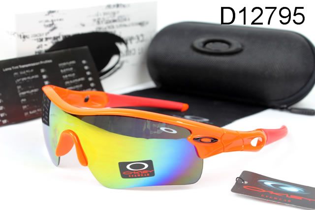 Oakley Radar Path AAA Occhiali Da Sole Arancione Rosso Telaio Colorato Lente