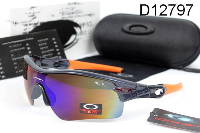 Oakley Radar Path AAA Occhiali Da Sole Nero Arancione Telaio Colorato Lente