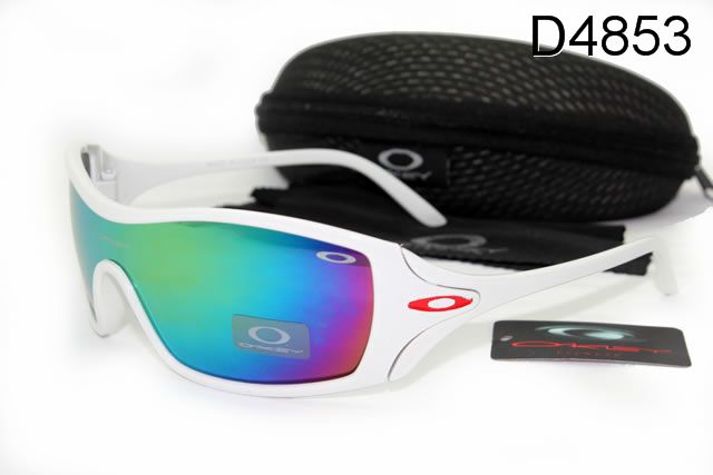 Oakley Dart Occhiali Da Sole Shield Bianco Telaio Colorato Lente