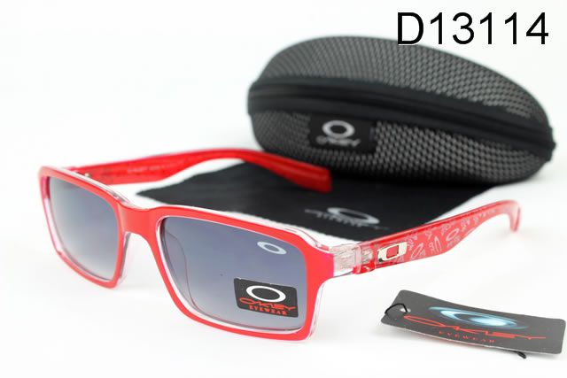 Oakley Deringer Occhiali Da Sole Rosso Telaio Grigio Lente