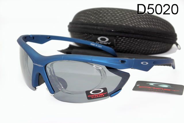 Oakley Double Lens Occhiali Da Sole Blu Telaio Grigio Lente