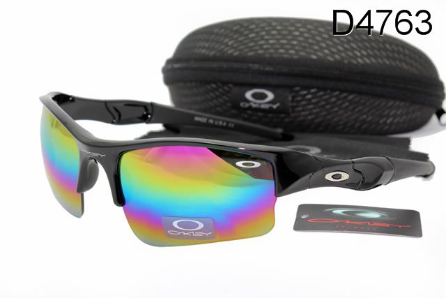 Oakley Flak Jacket Occhiali Da Sole Nero Telaio Colorato Lente