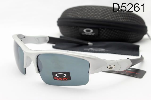 Oakley Flak Jacket Occhiali Da Sole Bianco Nero