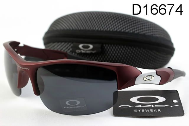 Oakley Flak Jacket Occhiali Da Sole Scuro Rosso Telaio