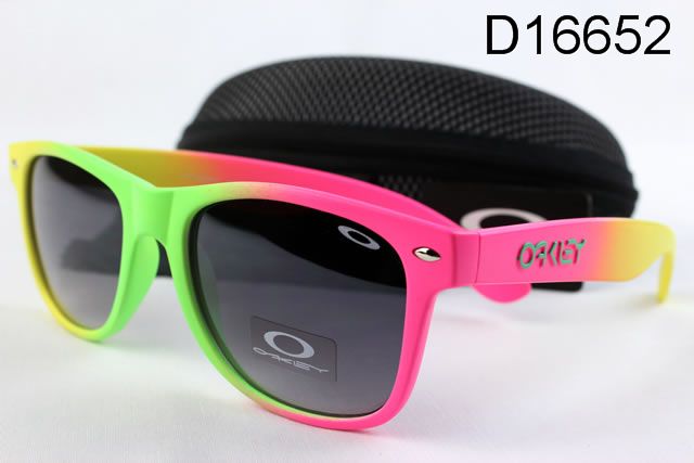 Oakley Frogskins Occhiali Da Sole Rosa Verde Giallo Profondità Grigio